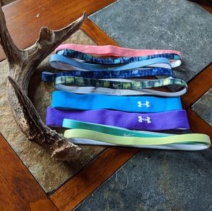 Nike/Under Armour Workout Headbands Set of 9
